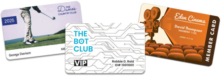 custom printed membership cards